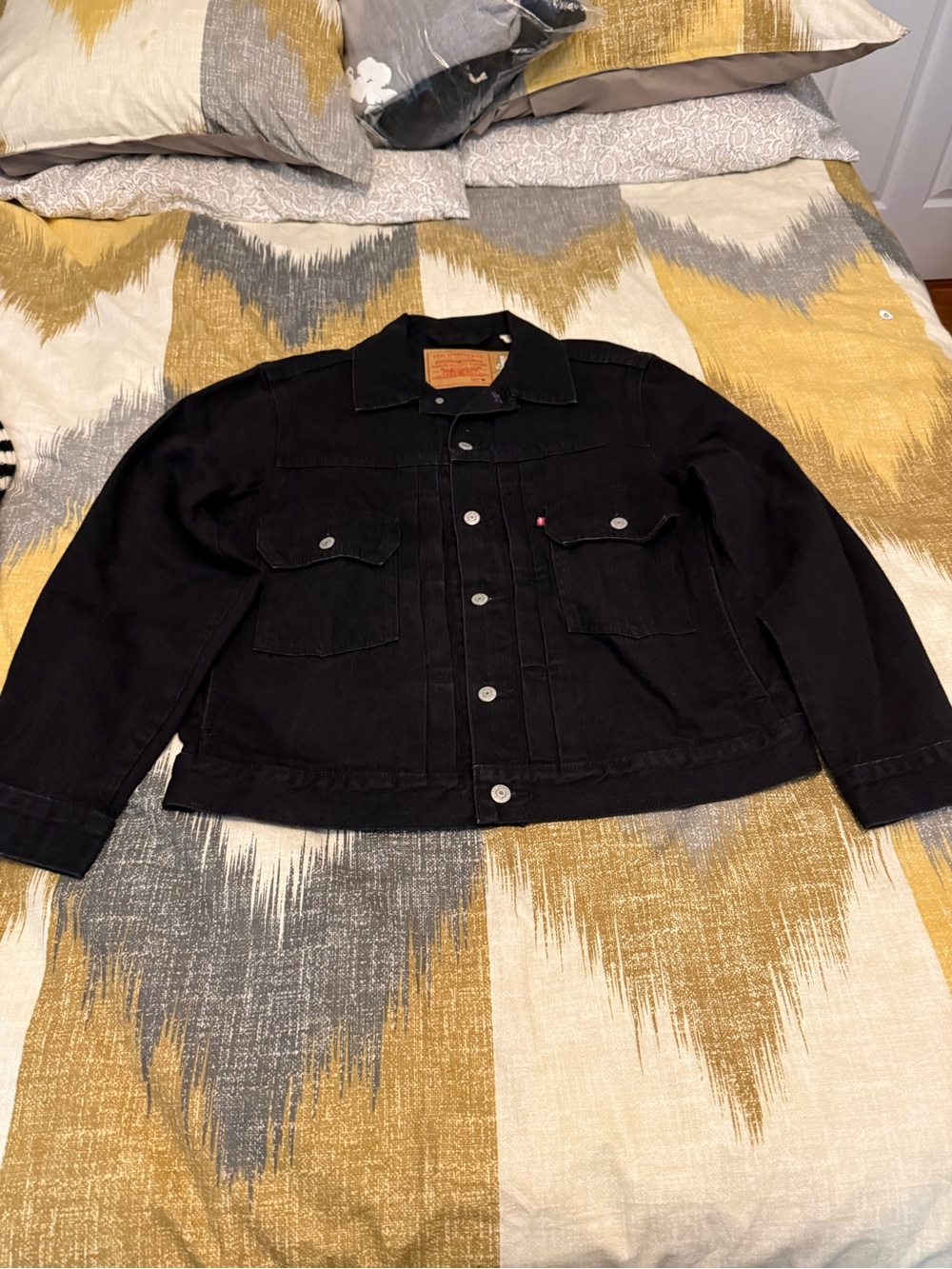 Denim Jacket Levi’s Collab Denim Black Men’s Jacket Size M